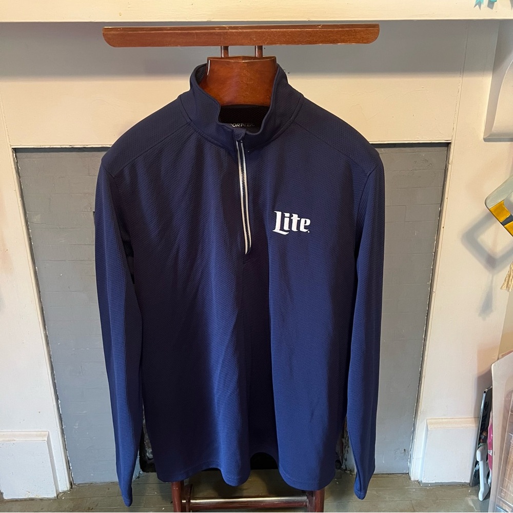 Sport-Tek Navy and Light Blue Pullover